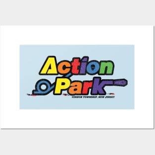 Retro Defunct Action Park Amusement Water Park Posters and Art